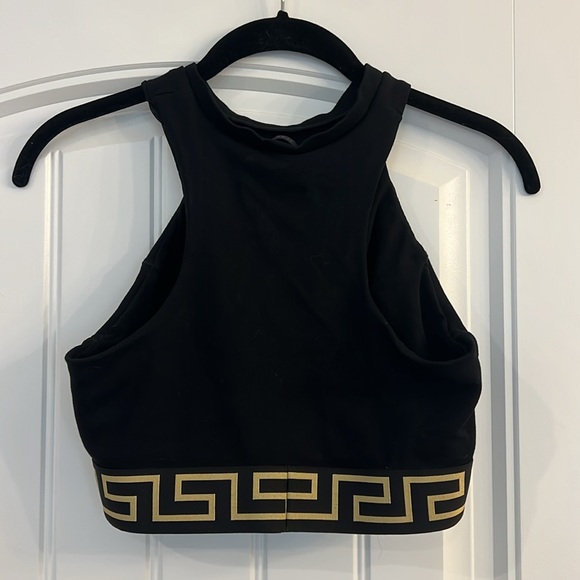 Like new. Gently used VERSACE Greca Border Crop Top Size 3 - Picture 2 of 4